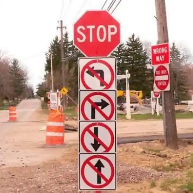 Puzzling traffic signs