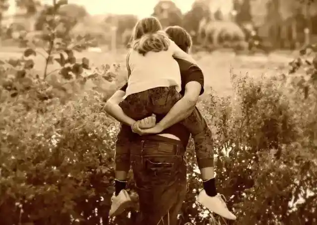 The Daughter Takes Care of the Father