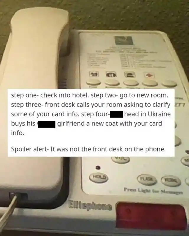 The Hotel Room Scam