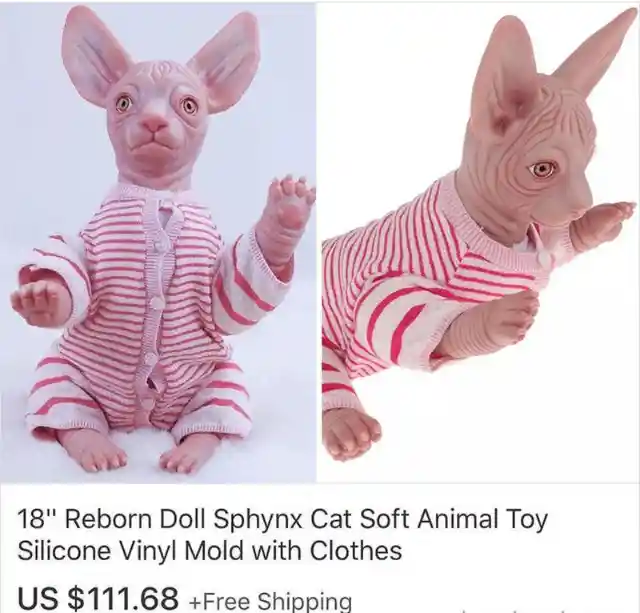 Sphynx Cat Toy Doll