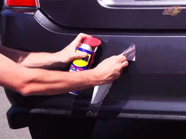 Removing Stickers Using WD-40