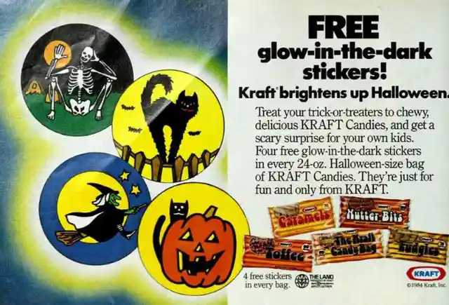 Kraft Candies Included Glow In The Dark Stickers