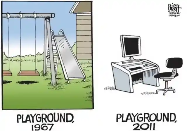 In The past Playgrounds Were Located On The Grounds