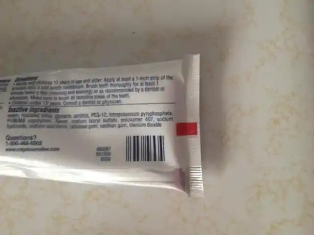 The stripes on toothpaste tubes