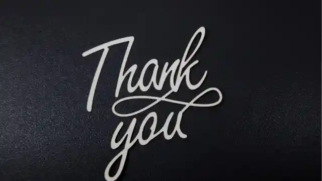 A Grateful Acknowledgment
