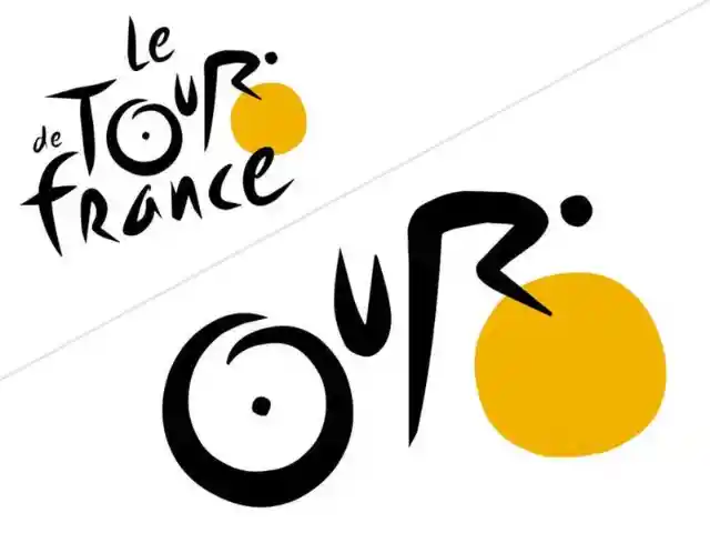 The cyclist in the Tour de France logo