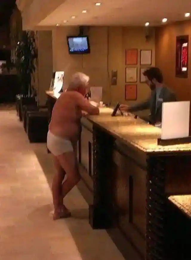 Who Said You Need Pants To Check In?