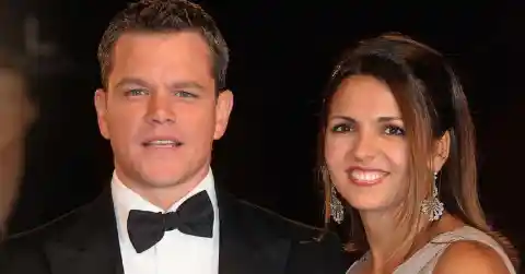 Matt Damon And Luciana Barroso