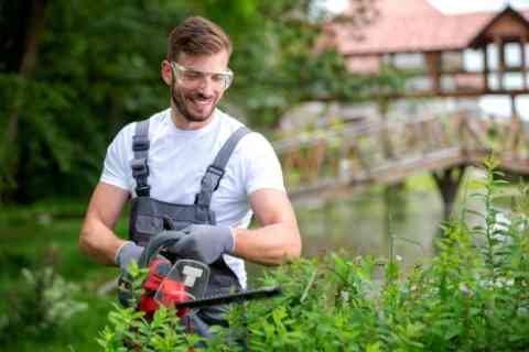 Taking Care Of His Yard