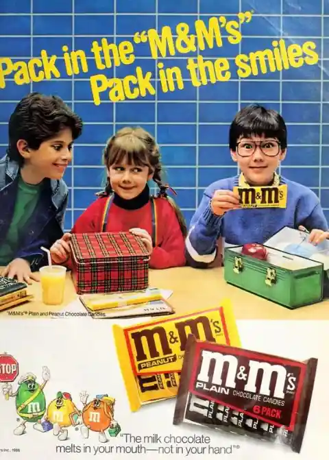 Early M&M's Ad Featuring Mascots