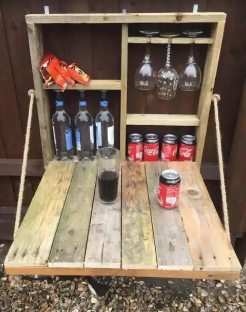 Upcycled Wood Bar