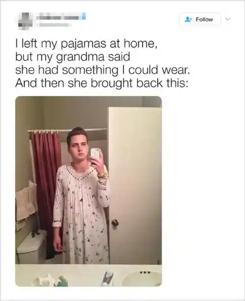 Bring pajamas