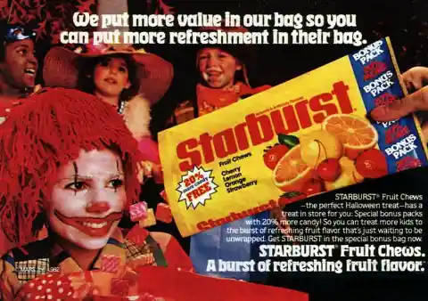 Vintage Ad for Starburst Fruit Chews