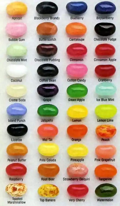 Those Jelly Bean Flavors Were The Only Ones Available At That Time