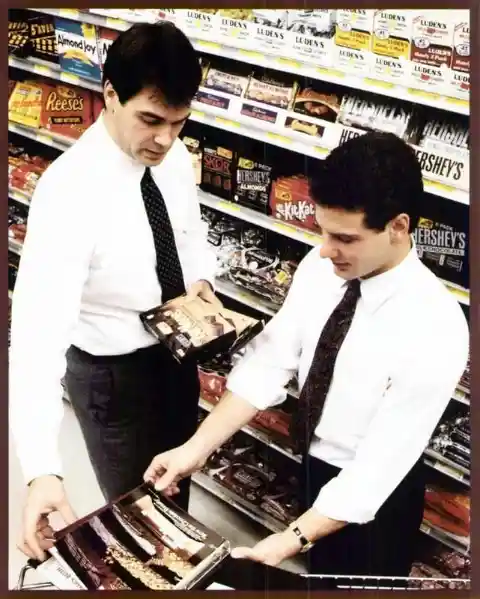 Candy Restocking In The 1980s By Grocers