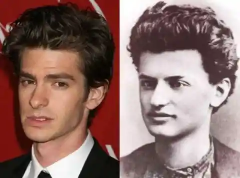 10. Andrew Garfield And Leon Trotsky