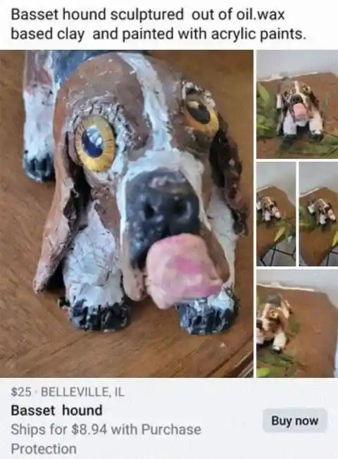 Sculpted Basset Hound