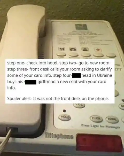 The Hotel Room Scam