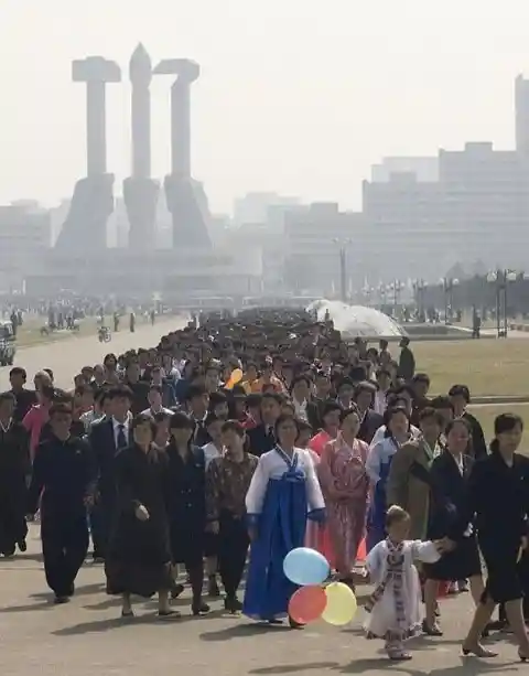 Citizens Go Out To Celebrate Kimjongilia Festival