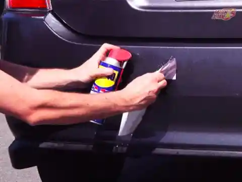Removing Stickers Using WD-40