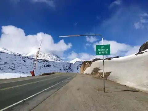 Alaska and Canada Land Border