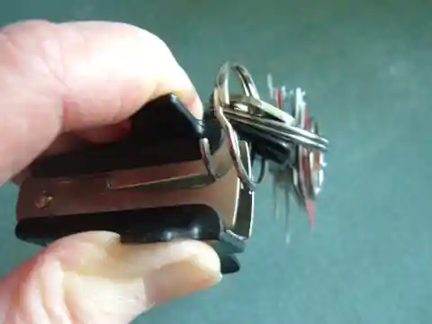 Use a Staple Remover to Open a Keyring