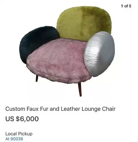 Faux Custom Fur Chair