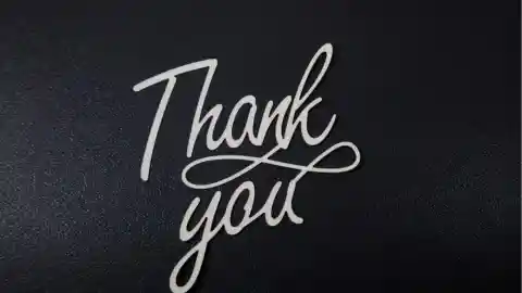 A Grateful Acknowledgment