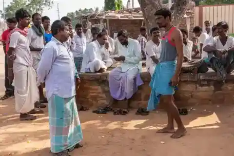 一人の勇敢な男